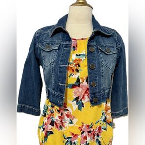 Paper Tee cropped denim-jacket!